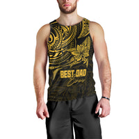 personalised-fathers-day-polynesian-men-tank-top-best-dad-ever-gold