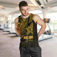 personalised-fathers-day-polynesian-men-tank-top-best-dad-ever-gold