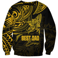 Personalised Father's Day Polynesian Sweatshirt Best Dad Ever - Gold - Wonder Print Shop