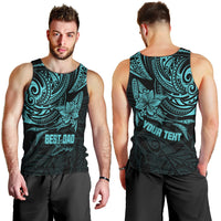 personalised-fathers-day-polynesian-men-tank-top-best-dad-ever-turquoise