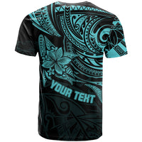 Personalised Father's Day Polynesian T Shirt Best Dad Ever - Turquoise - Wonder Print Shop
