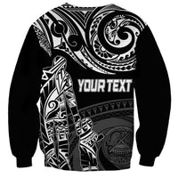Personalised Father's Day American Samoa Sweatshirt Polynesian Dad & Kid - Wonder Print Shop