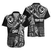 Personalised Father's Day Fiji Hawaiian Shirt Polynesian Dad & Kid - Wonder Print Shop
