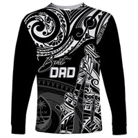Personalised Father's Day Guam Long Sleeve Shirt Polynesian Dad & Kid - Wonder Print Shop