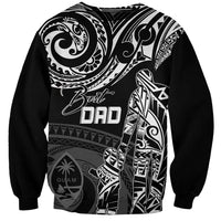 Personalised Father's Day Guam Sweatshirt Polynesian Dad & Kid - Wonder Print Shop