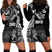 Personalised Father's Day Kanaka Hawaii Hoodie Dress Polynesian Dad & Kid - Wonder Print Shop