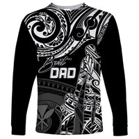 Personalised Father's Day Kanaka Hawaii Long Sleeve Shirt Polynesian Dad & Kid - Wonder Print Shop
