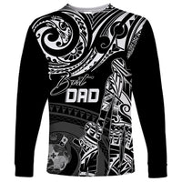 Personalised Father's Day Tonga Long Sleeve Shirt Polynesian Dad & Kid - Wonder Print Shop