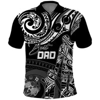 Custom Fathers Day Tonga Polo Shirt Polynesian Dad and Kid - Wonder Print Shop