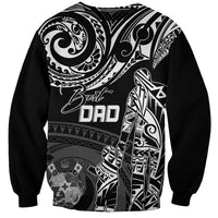 Personalised Father's Day Tonga Sweatshirt Polynesian Dad & Kid - Wonder Print Shop