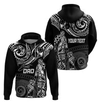 Personalised Father's Day Vanuatu Hoodie Polynesian Dad & Kid - Wonder Print Shop