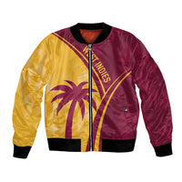 West Indies Cricket World Cup 2024 Bomber Jacket Tropical Style LT7 - Wonder Print Shop