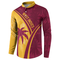 West Indies Cricket World Cup 2024 Button Sweatshirt Tropical Style LT7 - Wonder Print Shop