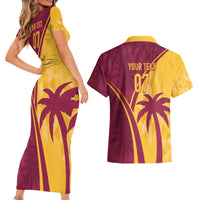 West Indies Cricket World Cup 2024 Couples Matching Short Sleeve Bodycon Dress and Hawaiian Shirt Tropical Style LT7 - Wonder Print Shop