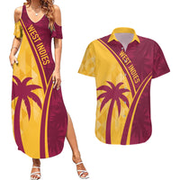 West Indies Cricket World Cup 2024 Couples Matching Summer Maxi Dress and Hawaiian Shirt Tropical Style LT7 - Wonder Print Shop