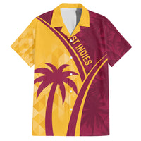 West Indies Cricket World Cup 2024 Family Matching Off The Shoulder Long Sleeve Dress and Hawaiian Shirt Tropical Style - Wonder Print Shop