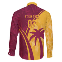 West Indies Cricket World Cup 2024 Family Matching Off The Shoulder Long Sleeve Dress and Hawaiian Shirt Tropical Style - Wonder Print Shop