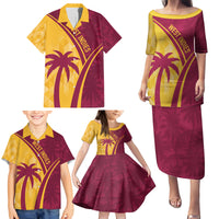 West Indies Cricket World Cup 2024 Family Matching Puletasi and Hawaiian Shirt Tropical Style - Wonder Print Shop