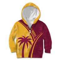 West Indies Cricket World Cup 2024 Kid Hoodie Tropical Style - Wonder Print Shop