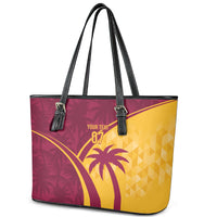 West Indies Cricket World Cup 2024 Leather Tote Bag Tropical Style - Wonder Print Shop