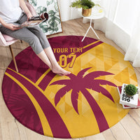 West Indies Cricket World Cup 2024 Round Carpet Tropical Style