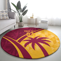 West Indies Cricket World Cup 2024 Round Carpet Tropical Style