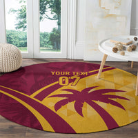 West Indies Cricket World Cup 2024 Round Carpet Tropical Style