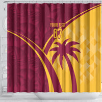 West Indies Cricket World Cup 2024 Shower Curtain Tropical Style