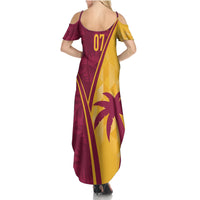 West Indies Cricket World Cup 2024 Summer Maxi Dress Tropical Style - Wonder Print Shop