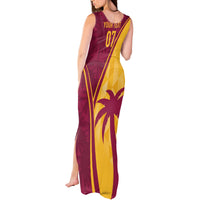 West Indies Cricket World Cup 2024 Tank Maxi Dress Tropical Style - Wonder Print Shop