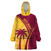 West Indies Cricket World Cup 2024 Wearable Blanket Hoodie Tropical Style - Wonder Print Shop