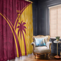 West Indies Cricket World Cup 2024 Window Curtain Tropical Style - Wonder Print Shop