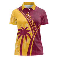 West Indies Cricket World Cup 2024 Women Polo Shirt Tropical Style - Wonder Print Shop