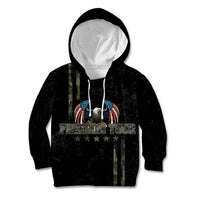 USA Bald Eagle Freedom Tour 1776 Born To Be Free Kid Hoodie Camouflage Style - Wonder Print Shop
