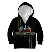 USA Bald Eagle Freedom Tour 1776 Born To Be Free Kid Hoodie Camouflage Style - Wonder Print Shop