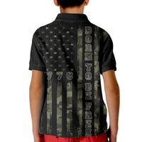 USA Bald Eagle Freedom Tour 1776 Born To Be Free Kid Polo Shirt Camouflage Style - Wonder Print Shop