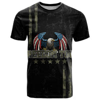 USA Bald Eagle Freedom Tour 1776 Born To Be Free T Shirt Camouflage Style - Wonder Print Shop
