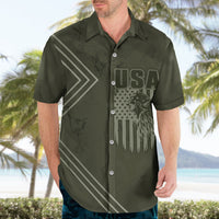 USA Bald Eagle Freedom Tour 1776 Born To Be Free Hawaiian Shirt Olive Grunge Style - Wonder Print Shop