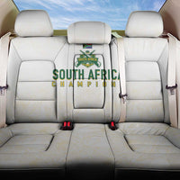 South Africa Cricket Champion Back Car Seat Cover Gold Proteas - All White - Wonder Print Shop