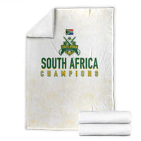 South Africa Cricket Champion Blanket Gold Proteas - All White - Wonder Print Shop