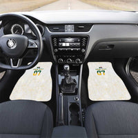 South Africa Cricket Champion Car Mats Gold Proteas - All White - Wonder Print Shop