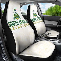South Africa Cricket Champion Car Seat Cover Gold Proteas - All White - Wonder Print Shop