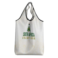 South Africa Cricket Champion Grocery Bag Gold Proteas - All White - Wonder Print Shop