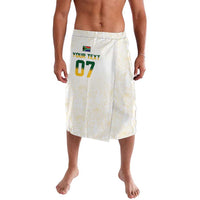South Africa Cricket Champion Custom Lavalava Gold Proteas - All White - Wonder Print Shop