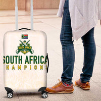 South Africa Cricket Champion Luggage Cover Gold Proteas - All White - Wonder Print Shop