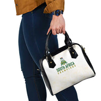 South Africa Cricket Champion Shoulder Handbag Gold Proteas - All White - Wonder Print Shop