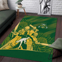 South Africa Cricket Champion Area Rug Proteas Rock The World - Wonder Print Shop