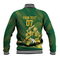 South Africa Cricket Champion Custom Baseball Jacket Proteas Rock The World - Wonder Print Shop