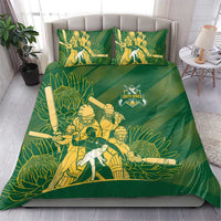 South Africa Cricket Champion Bedding Set Proteas Rock The World - Wonder Print Shop