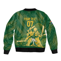 South Africa Cricket Champion Custom Bomber Jacket Proteas Rock The World - Wonder Print Shop